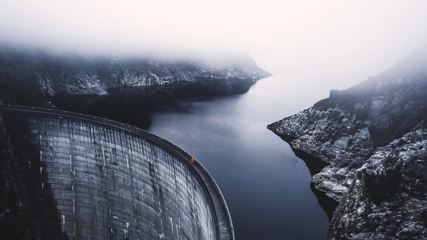 Barrage Gordon, Barrage Hoover, Les Ressources en Eau, Eau, Fjord. Wallpaper in 1366x768 Resolution