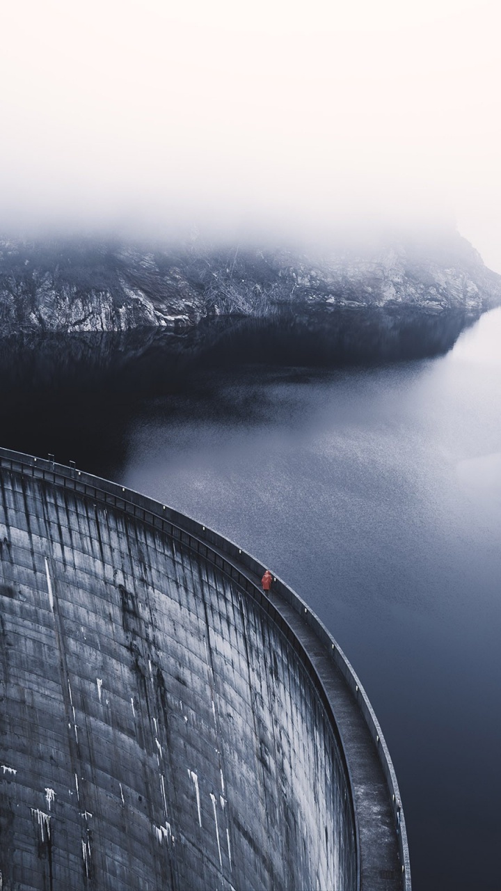 Gordon Dam, Hoover Dam, Water Resources, Water, Fjord. Wallpaper in 720x1280 Resolution