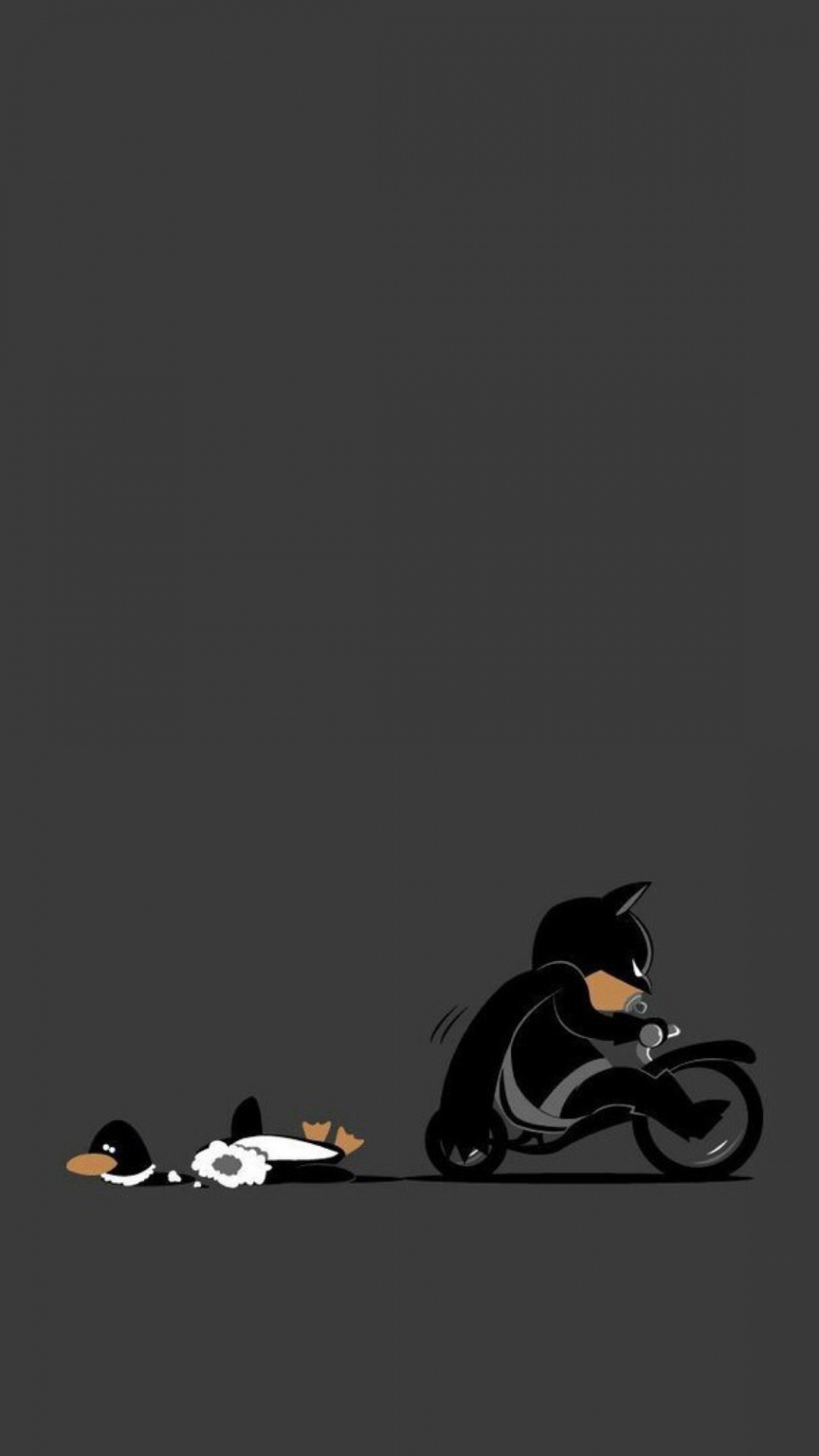 Black and White Bird Illustration. Wallpaper in 1080x1920 Resolution