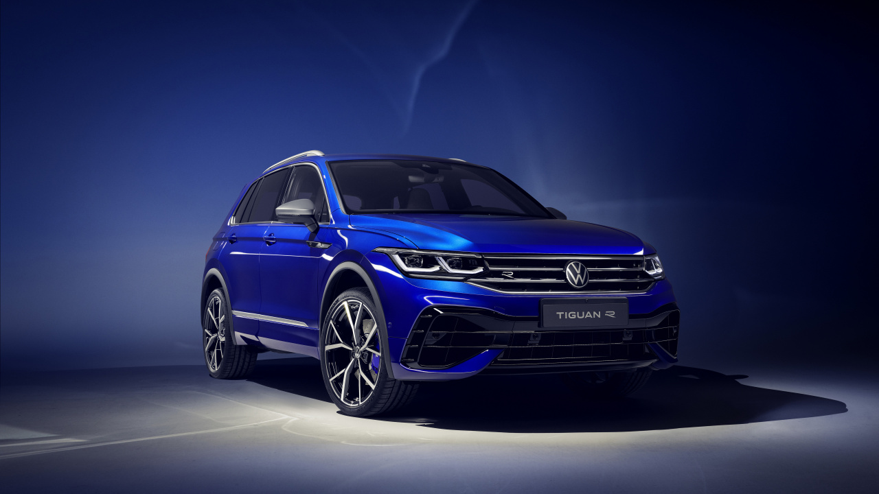 Tiguan r 2021, Volkswagen Tiguan 2021, Volkswagen Golf R., Volkswagen, Volkswagen en Haut. Wallpaper in 1280x720 Resolution