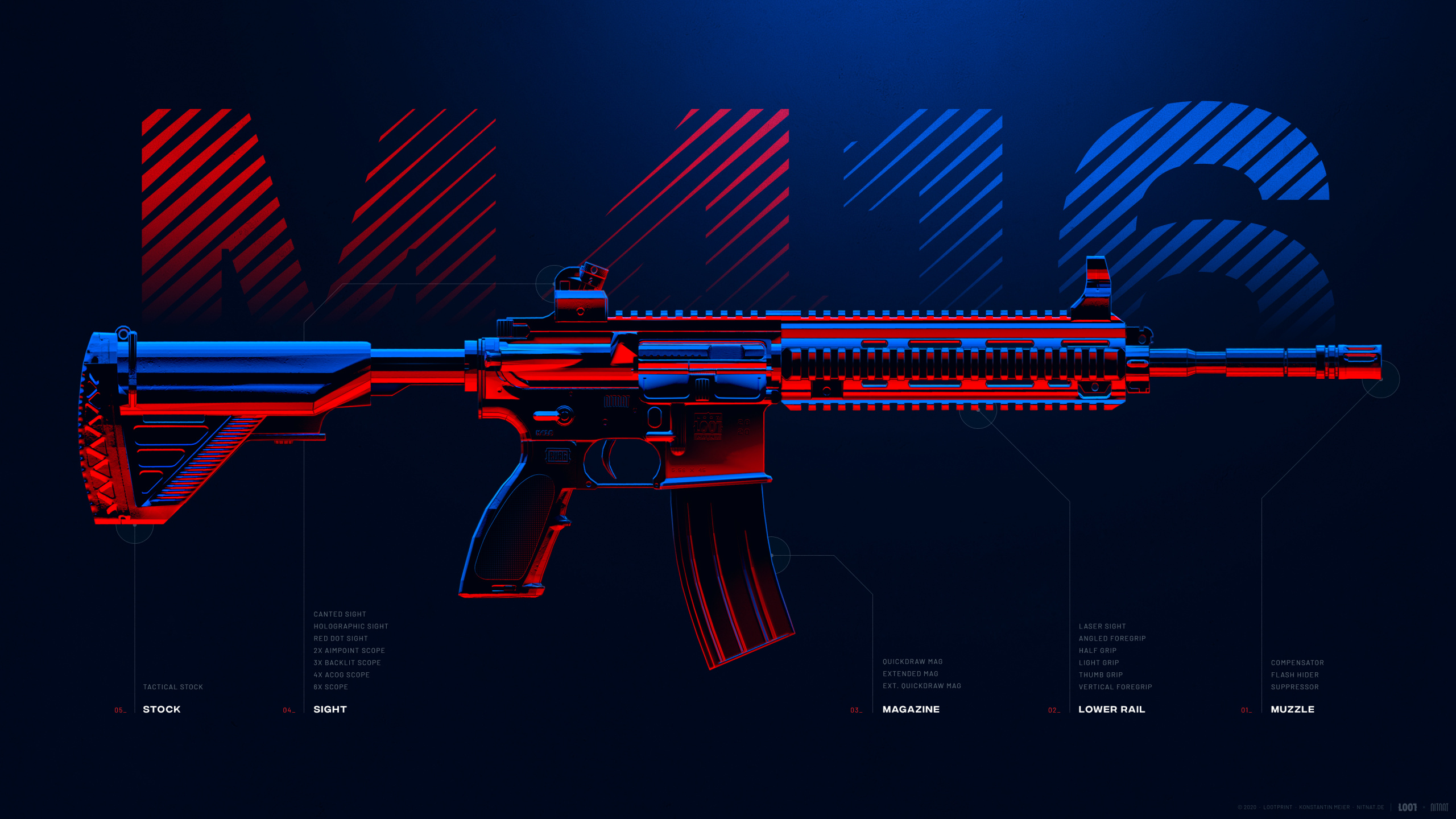 PUBG, PLAYERUNKNOWN'S BATTLEGROUNDS, M416 Pubg, Fortnite, 希克勒科赫HK416 壁纸 2560x1440 允许