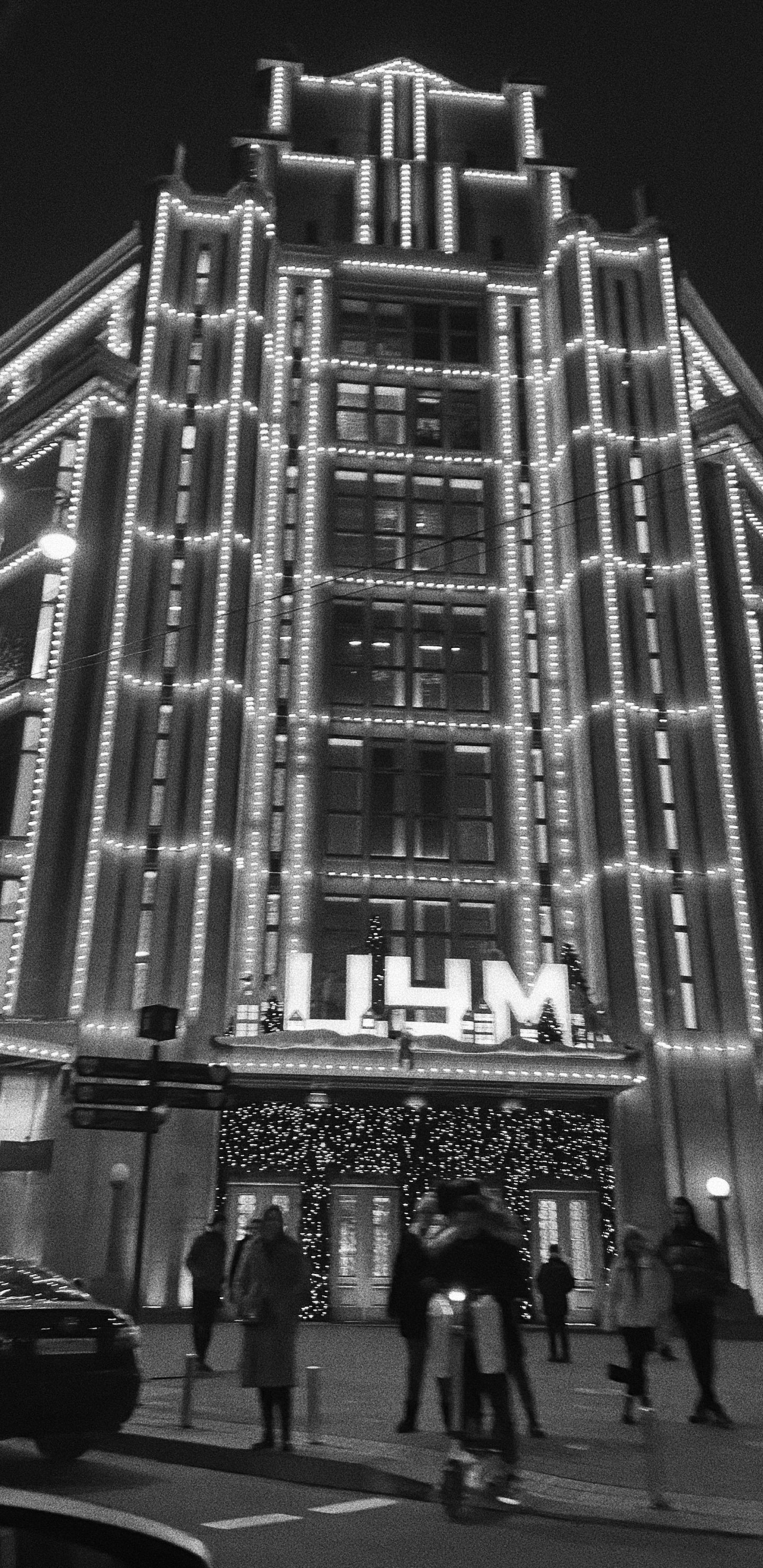 Fenêtre, Façade, Métropole, Nuit, Bâtiment. Wallpaper in 1440x2960 Resolution