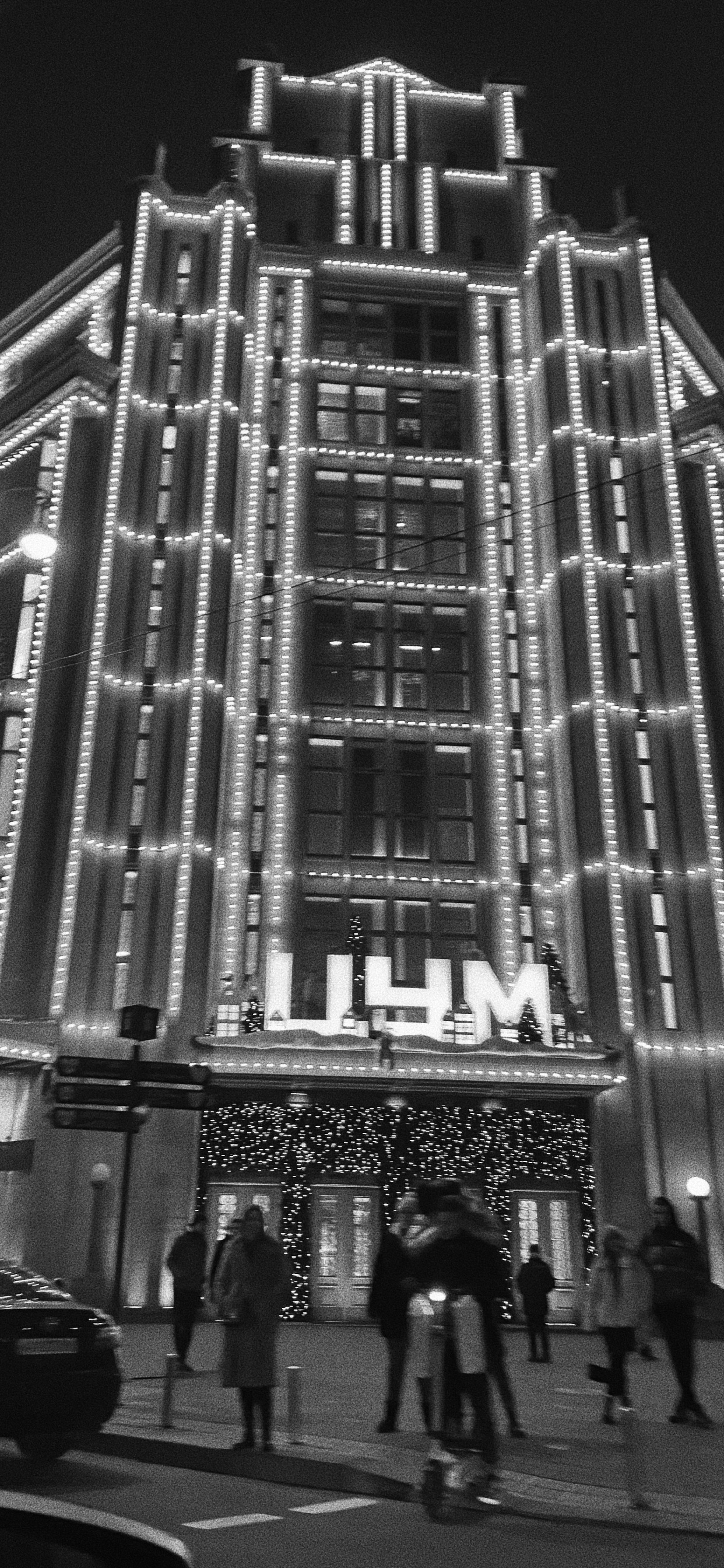 Window, Facade, Metropolis, Night, Building. Wallpaper in 1242x2688 Resolution