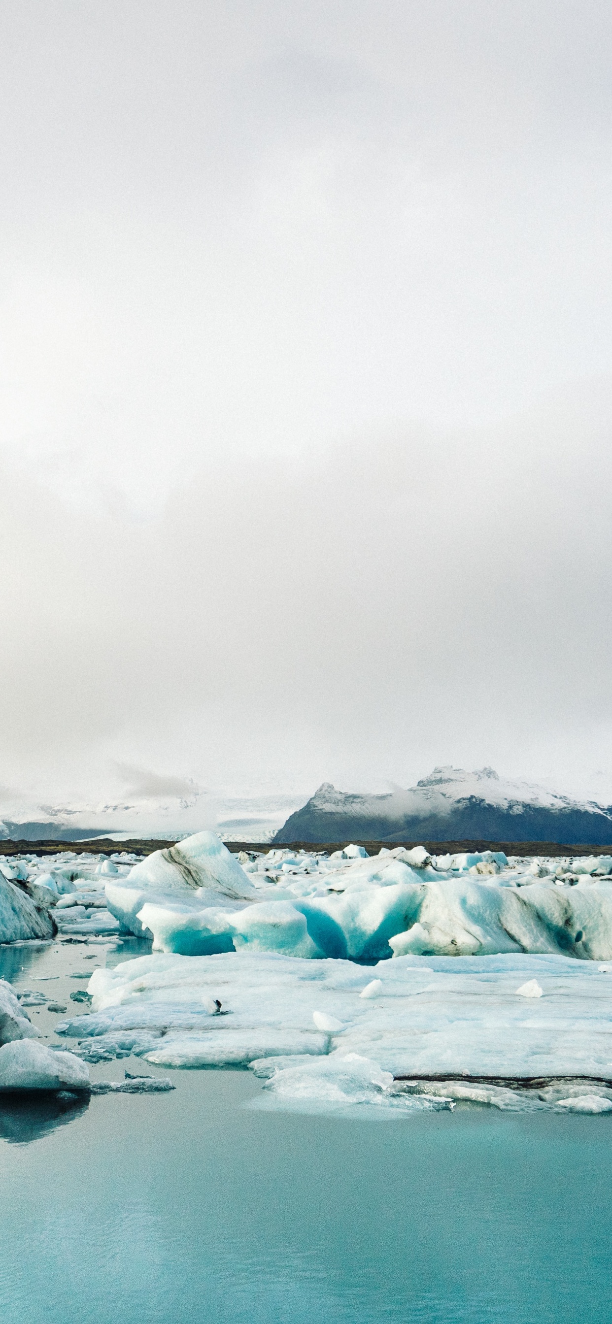 Glaciar, Vatnajokull, Glaciar de la Cueva, Snfellsjkull, Fiordo. Wallpaper in 1242x2688 Resolution