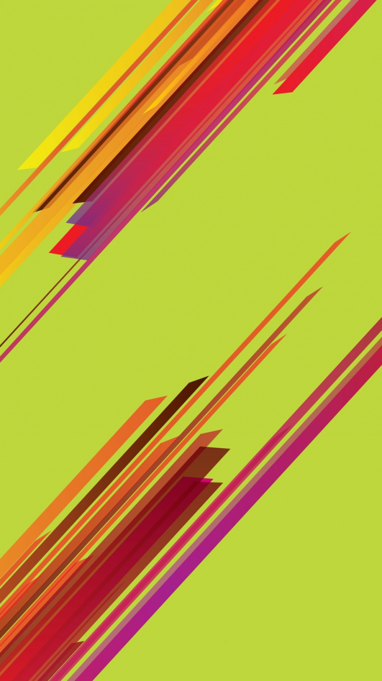 Cuadro Abstracto Rojo Amarillo y Morado. Wallpaper in 750x1334 Resolution