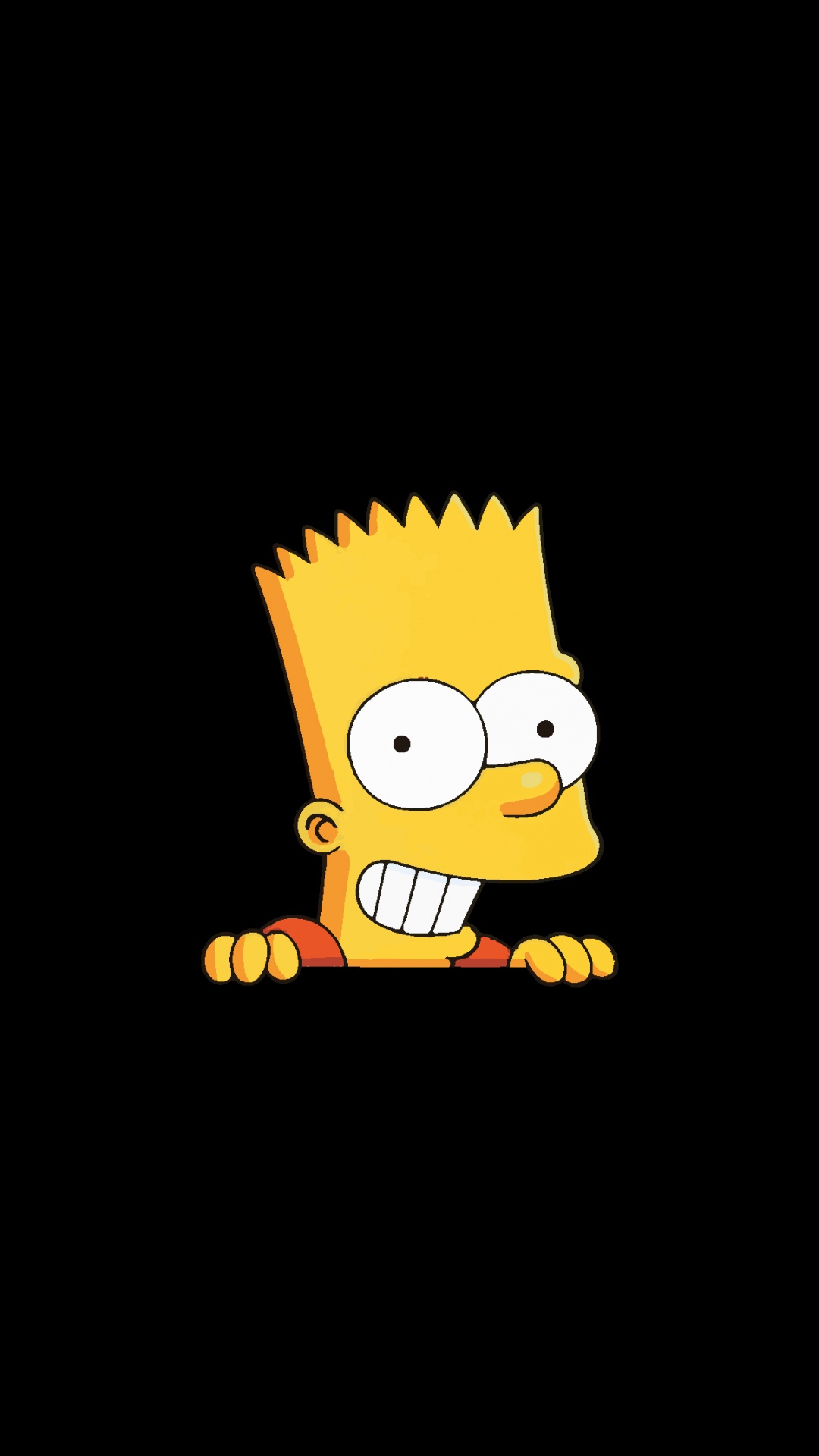 Amoled, Bart Simpson, Bart Amoled, Cartoon, Animated Cartoon. Wallpaper in 1080x1920 Resolution