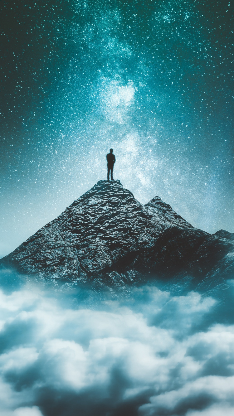 气氛, 性质, Azure, 自然景观, 人们在自然界 壁纸 750x1334 允许