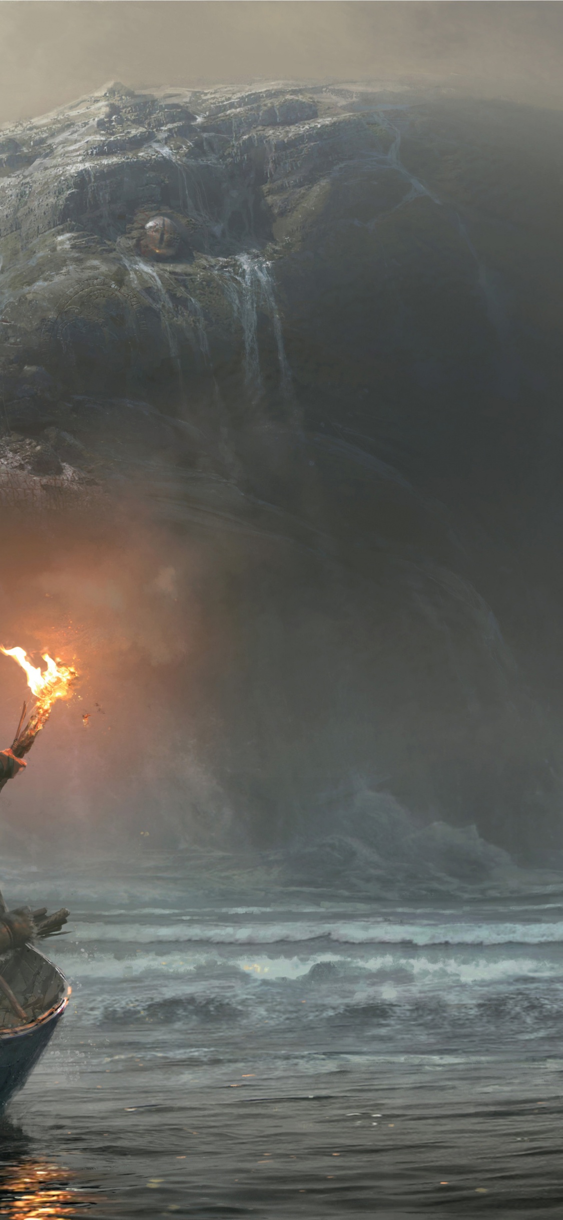 Jormungandr Art, 战争之神, 洛基, 艺术, 概念艺术 壁纸 1125x2436 允许