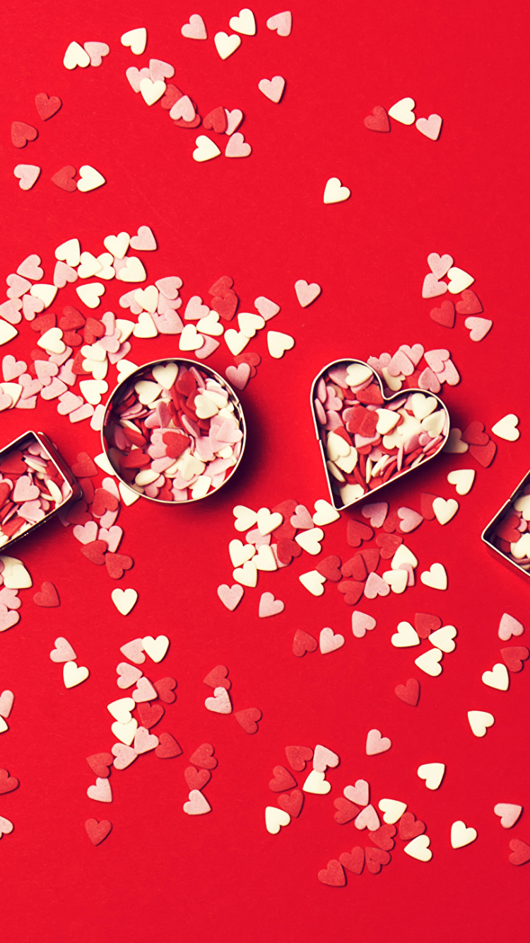 Valentines Tag, Herzen, Text, Liebe, Veranstaltung. Wallpaper in 750x1334 Resolution