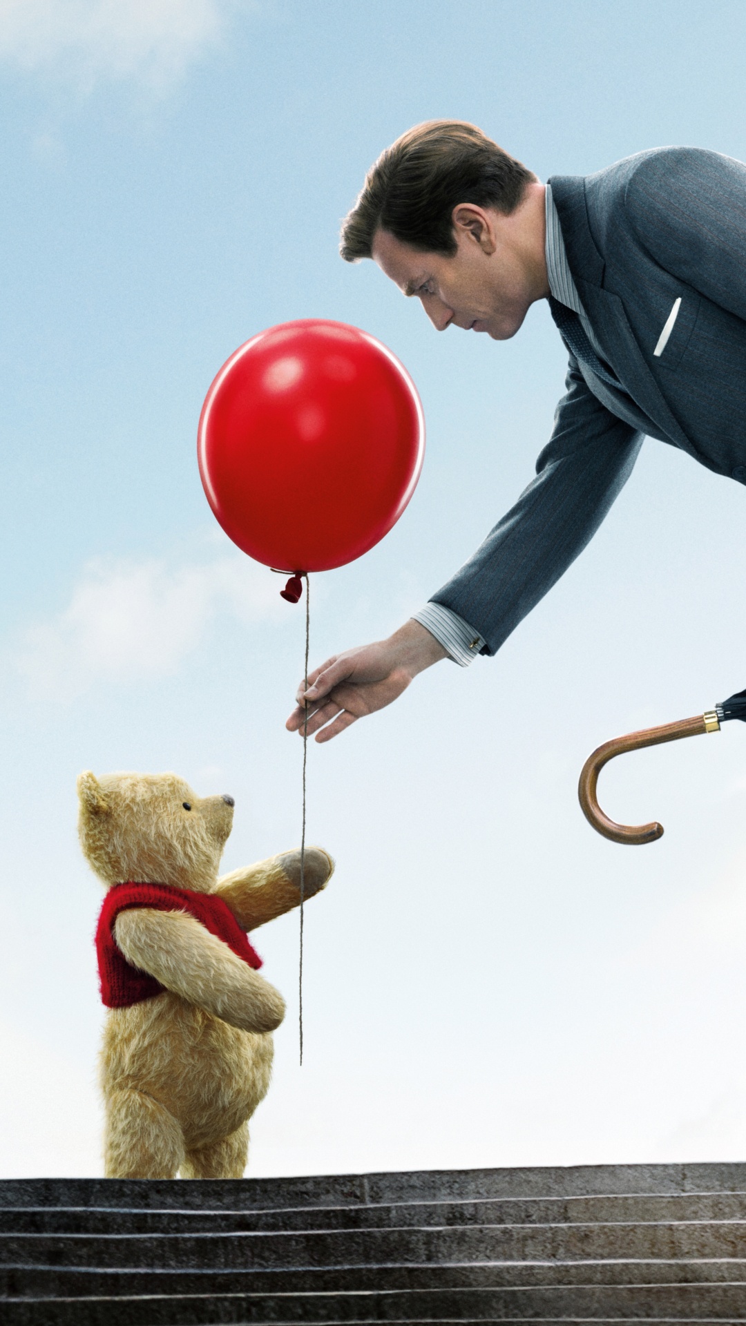 Homme en Veste Noire et Pantalon Noir Tenant Des Ballons Rouges. Wallpaper in 1080x1920 Resolution