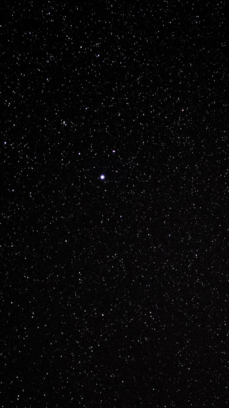 Étoiles Dans le Ciel Pendant la Nuit. Wallpaper in 750x1334 Resolution