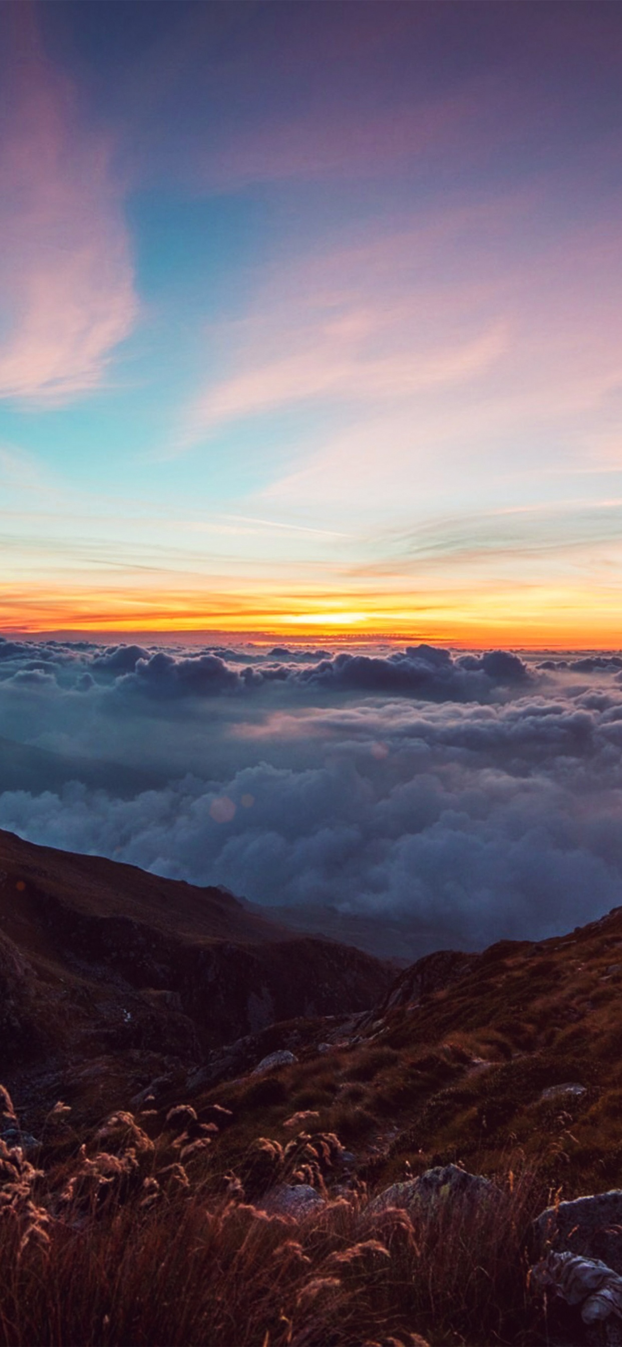 Atmosphère, Paysage Naturel, Azure, Afterglow, Highland. Wallpaper in 1242x2688 Resolution