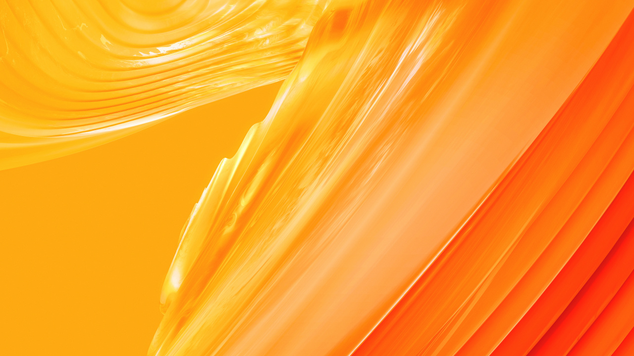 Gelbe Und Orange Abstrakte Malerei. Wallpaper in 1280x720 Resolution