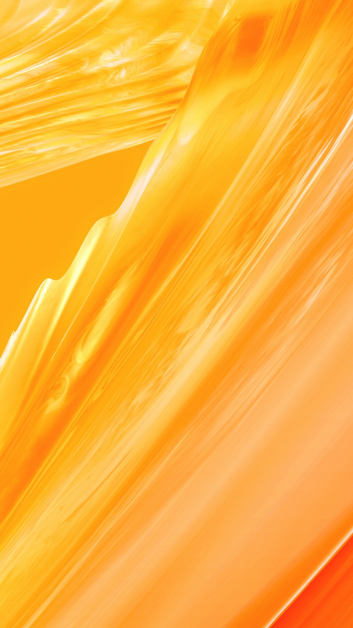 Gelbe Und Orange Abstrakte Malerei. Wallpaper in 720x1280 Resolution