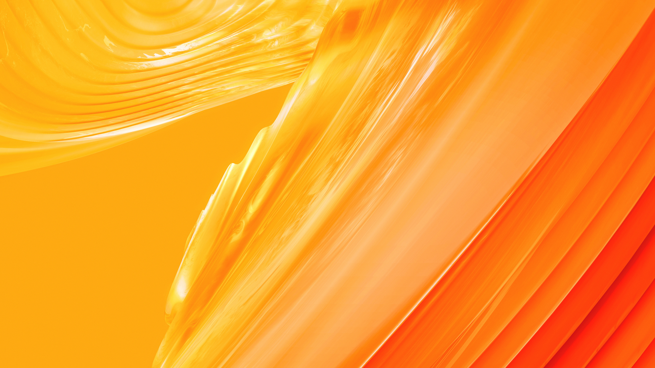 Pintura Abstracta Amarilla y Naranja. Wallpaper in 2560x1440 Resolution