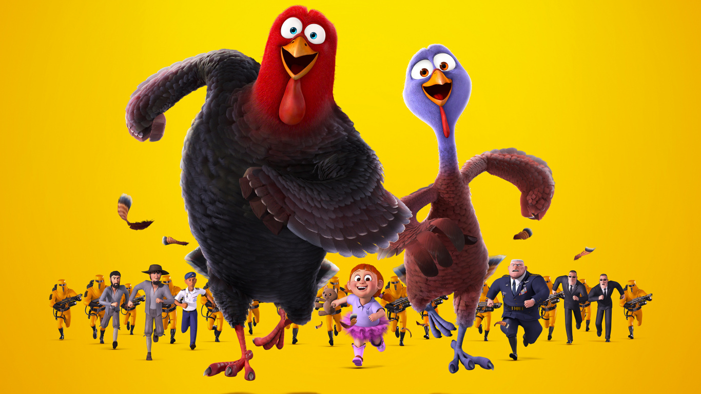 Braune Ente Mit Gelbem Schnabel. Wallpaper in 1366x768 Resolution