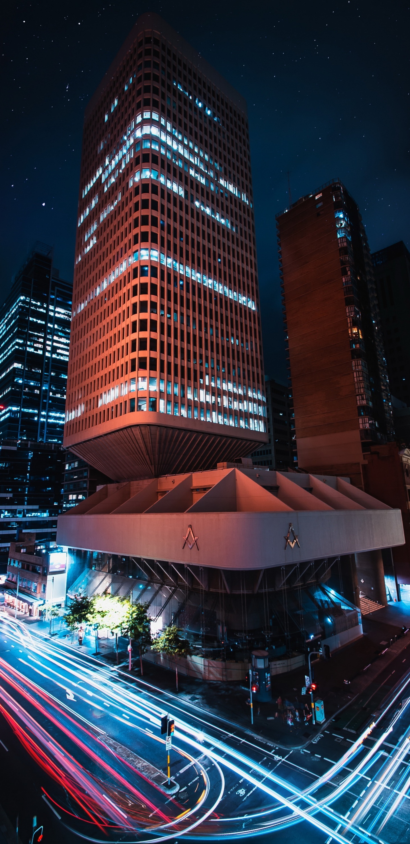 Apple, Gratte-ciel, Bâtiment, la Journée, Lumière. Wallpaper in 1440x2960 Resolution