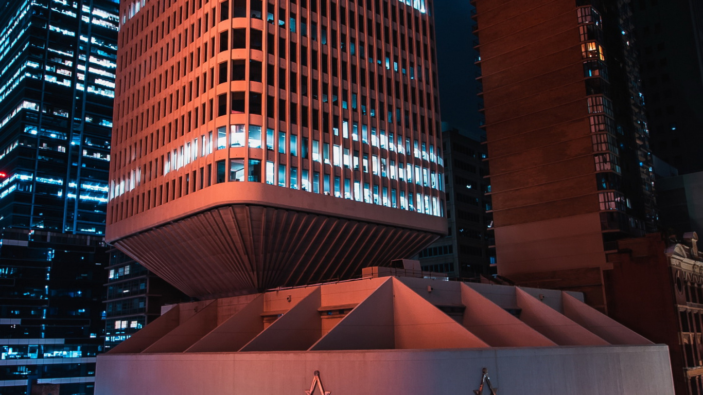 Manzana, Edificio, Luz, Torre de Bloques, Condominio. Wallpaper in 1366x768 Resolution