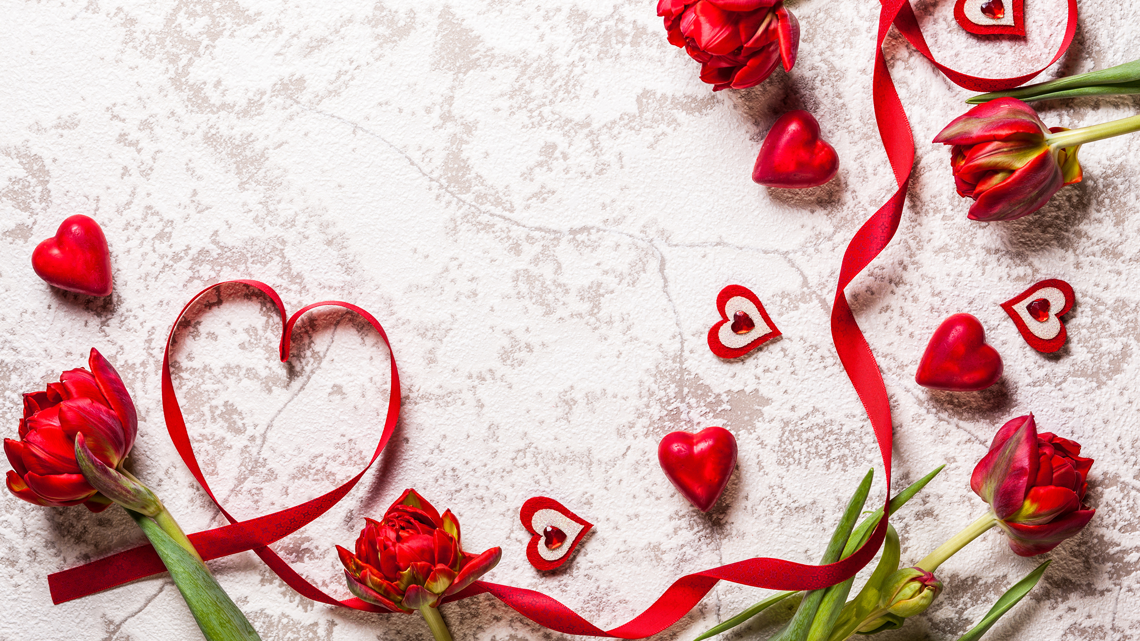 Valentines Day, Heart, Love, Flower, Petal. Wallpaper in 3840x2160 Resolution