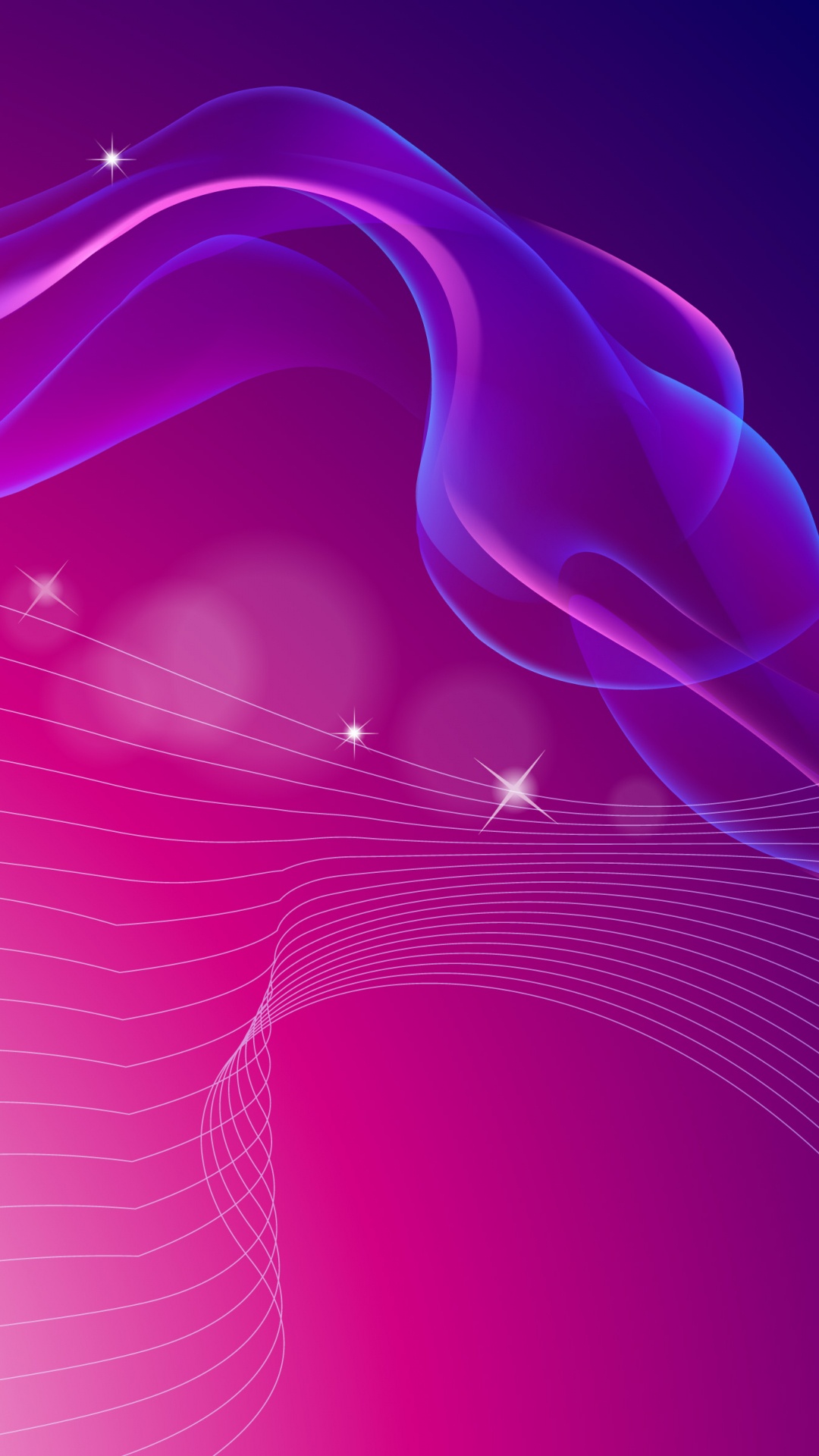 Purple and White Light Illustration. Wallpaper in 1080x1920 Resolution