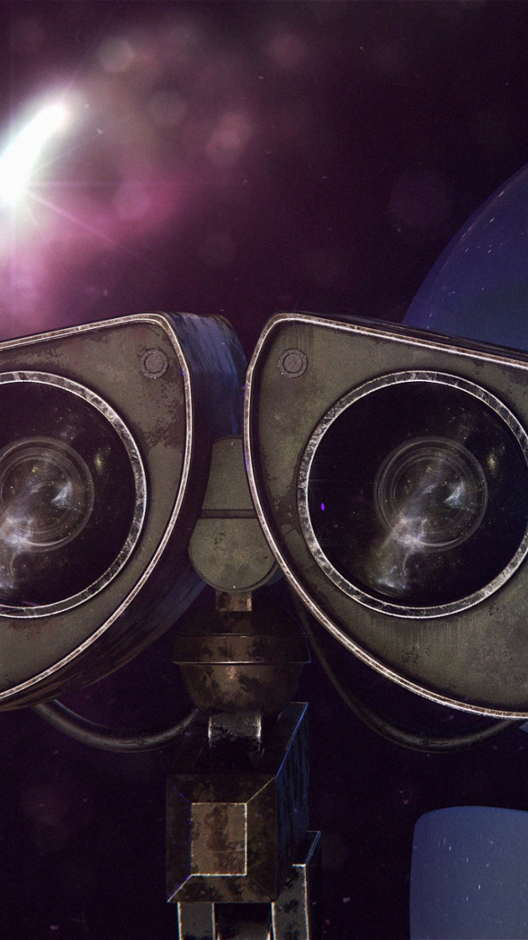 Schwarzes Und Blaues Rundes Gerät. Wallpaper in 750x1334 Resolution