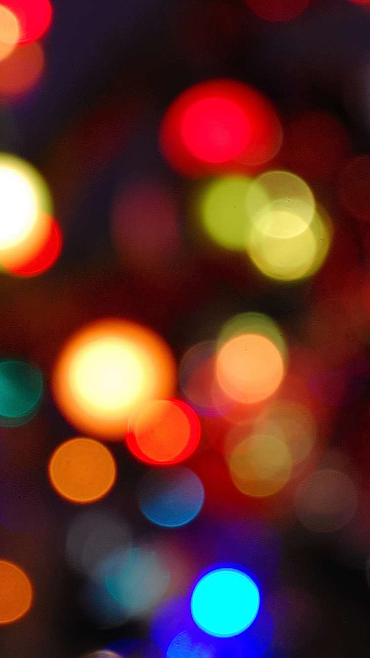 Lumières Rouges Jaunes et Bleues. Wallpaper in 750x1334 Resolution