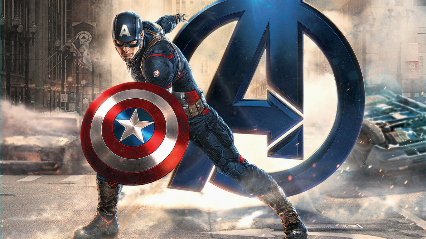 Captain America Und Captain America. Wallpaper in 1366x768 Resolution