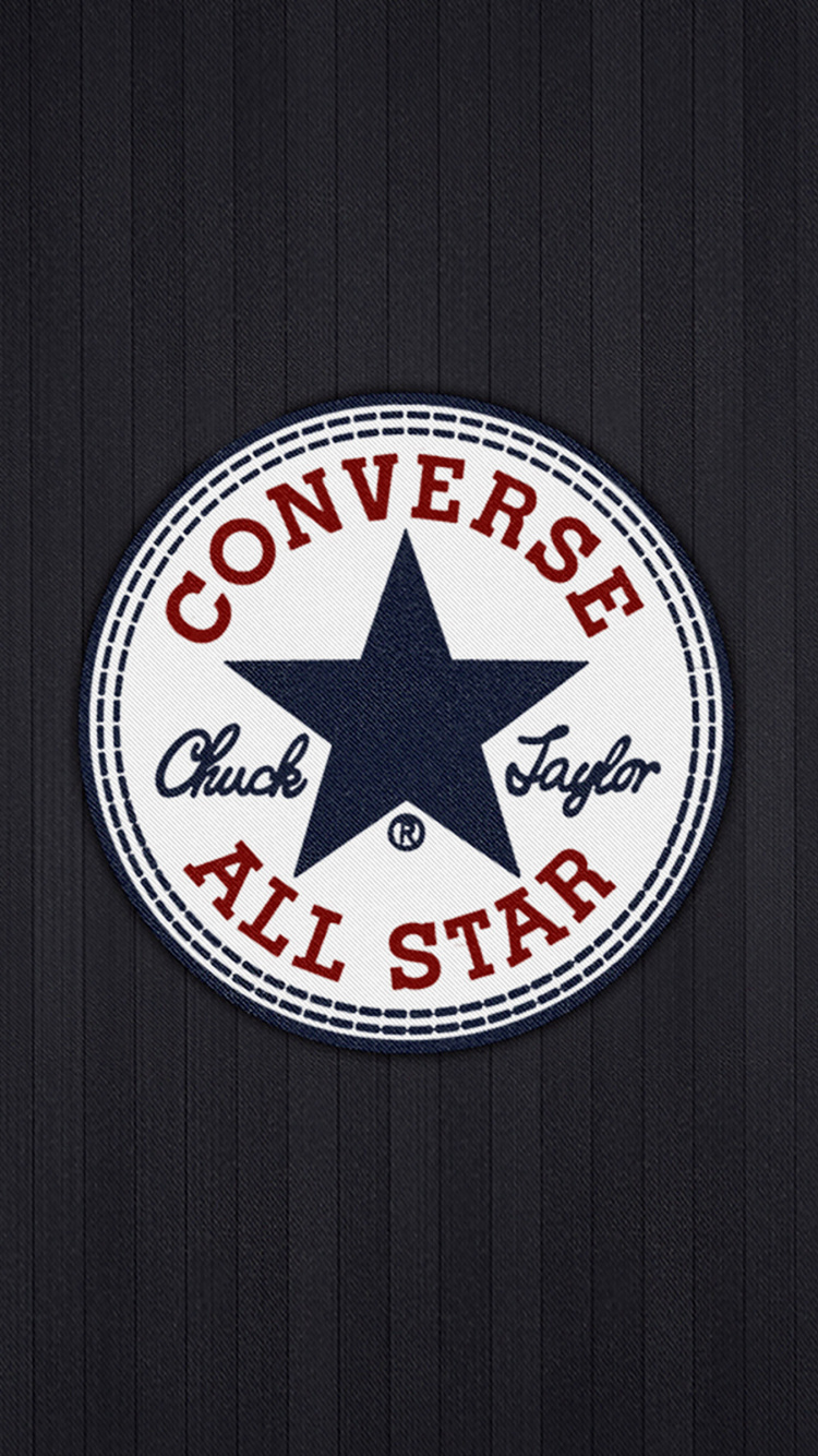 Converse, Graphics, Converse All Star, Logo, Badge. Wallpaper in 750x1334 Resolution