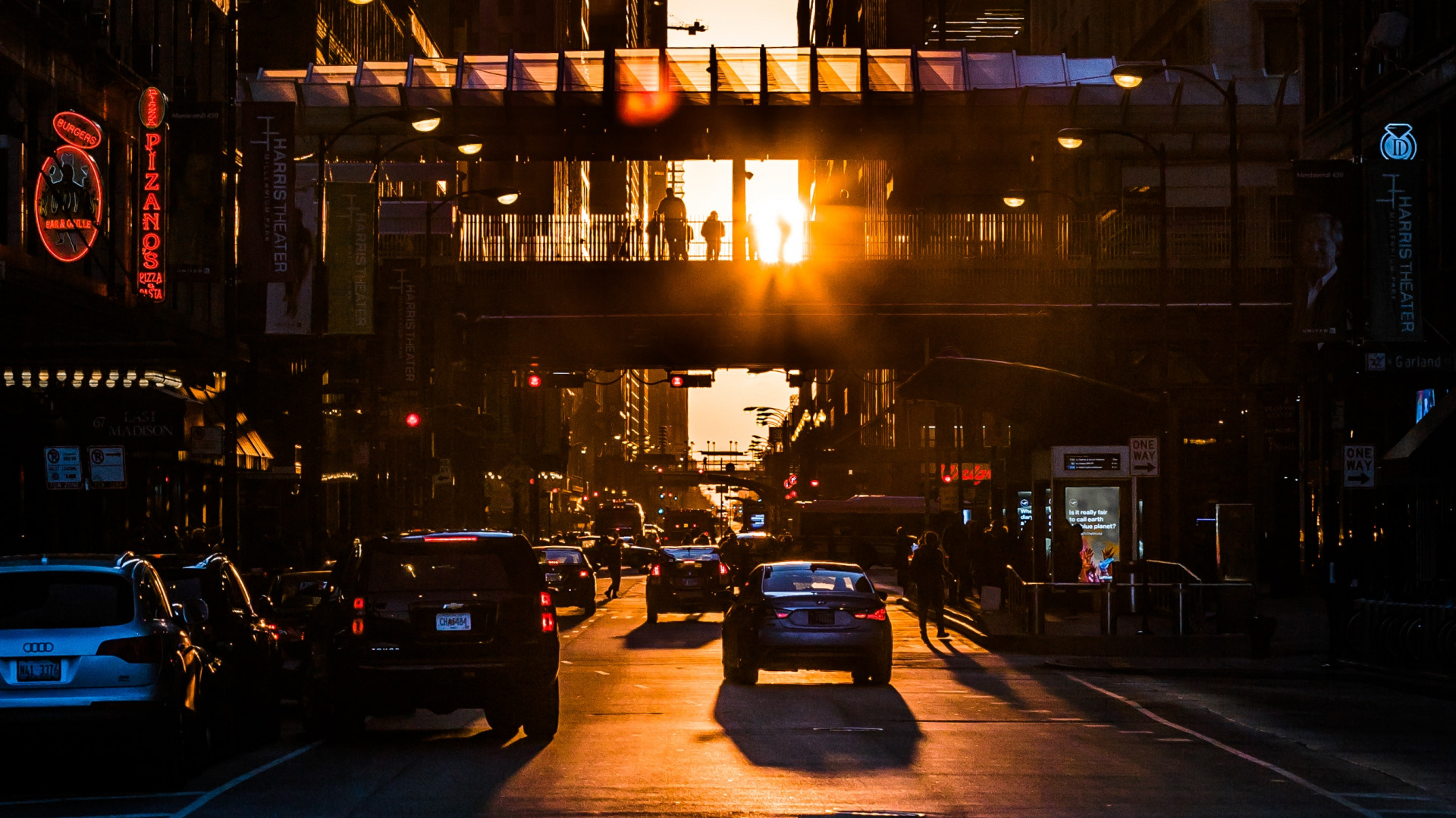 大都会, 城市, 街, 市中心, 人类住区 壁纸 1920x1080 允许