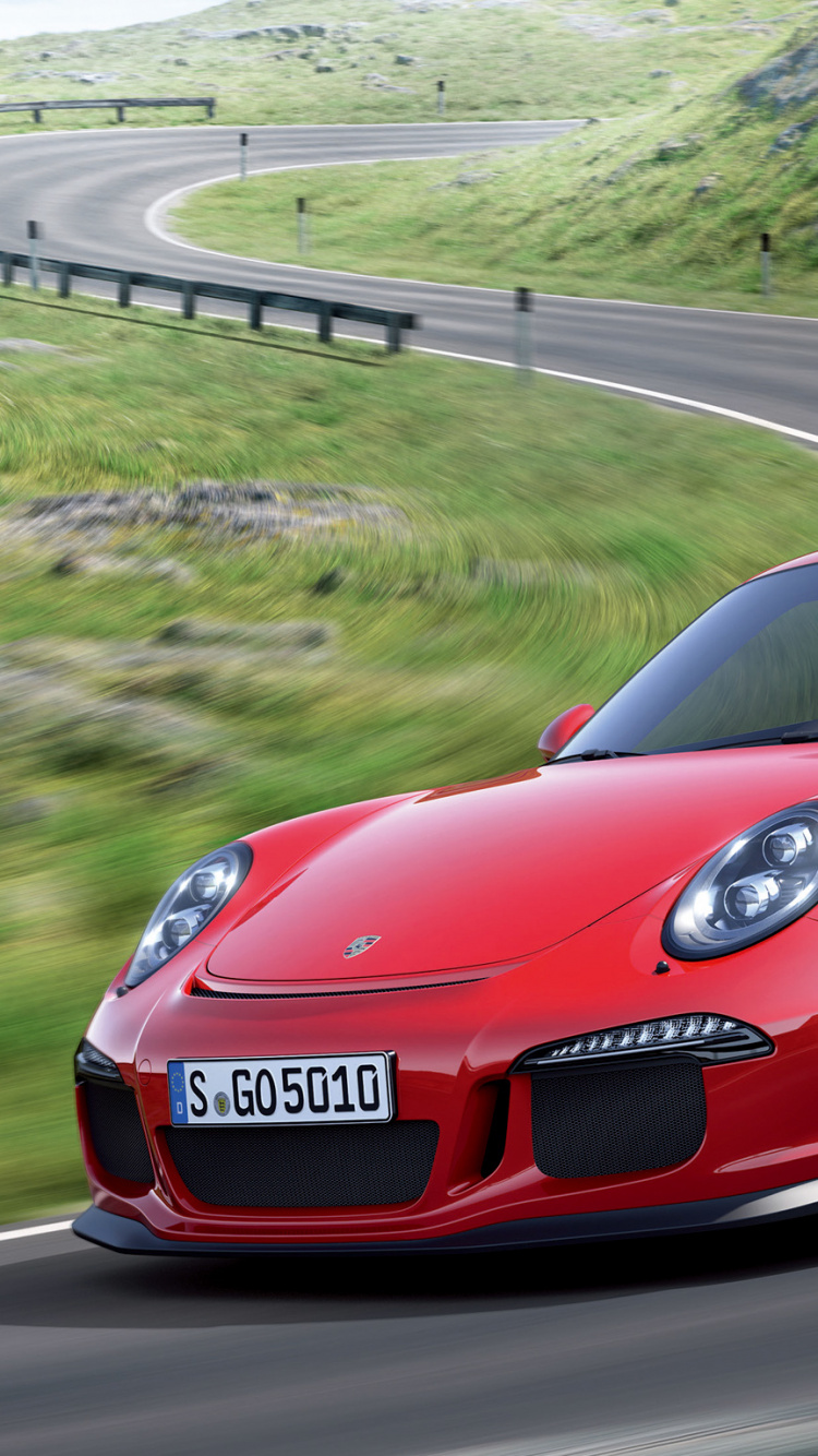Porsche 911 Rojo en la Carretera Durante el Día. Wallpaper in 750x1334 Resolution