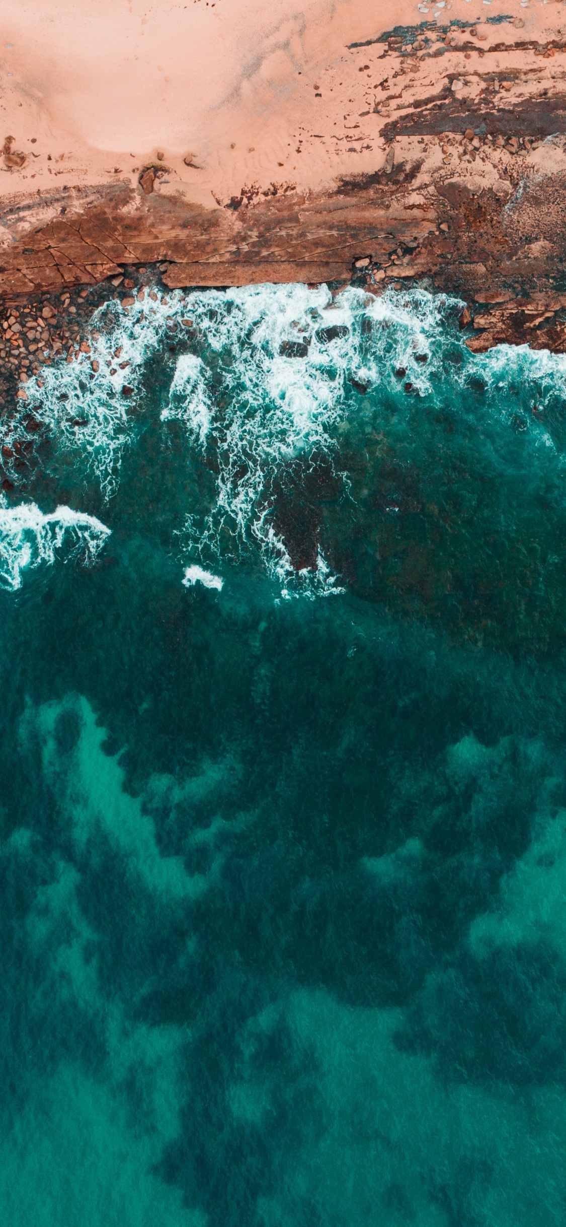 Eau, Rock, Blue, Plage, Côte. Wallpaper in 1125x2436 Resolution