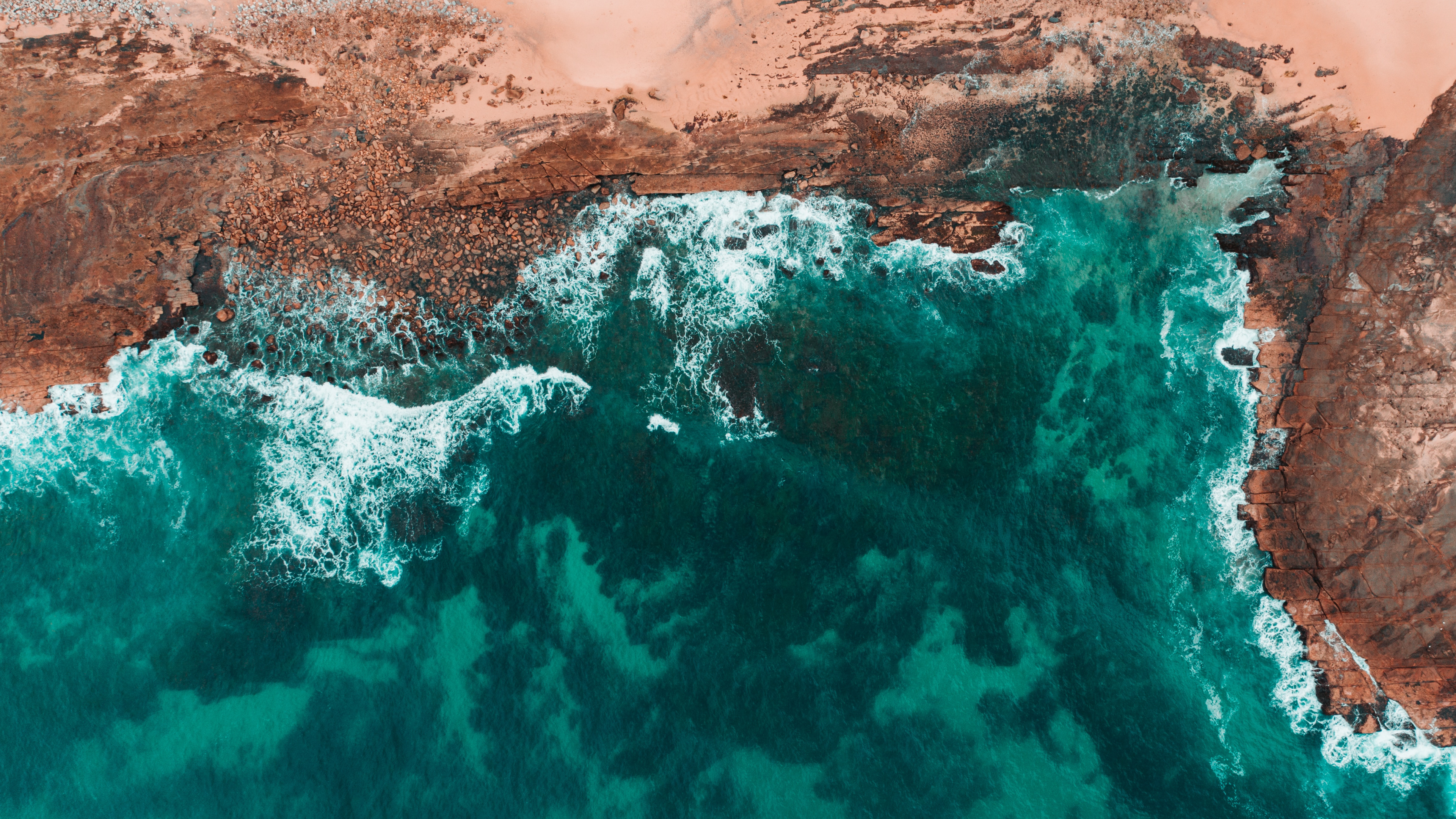 Eau, Rock, Blue, Plage, Côte. Wallpaper in 3840x2160 Resolution