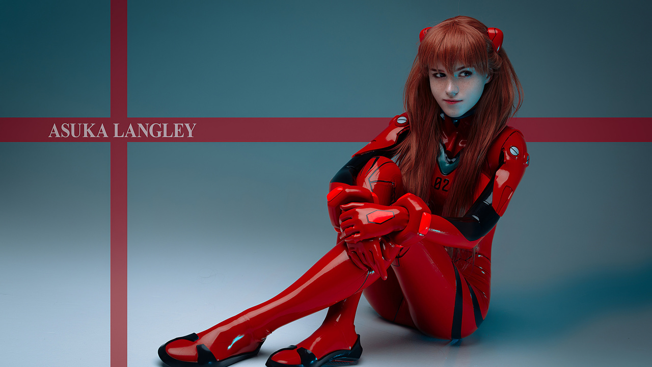 Cosplay An8me Girl, Asuka Langley Soryu, Neon Genesis Evangelion, Cosplay, Anime. Wallpaper in 1280x720 Resolution