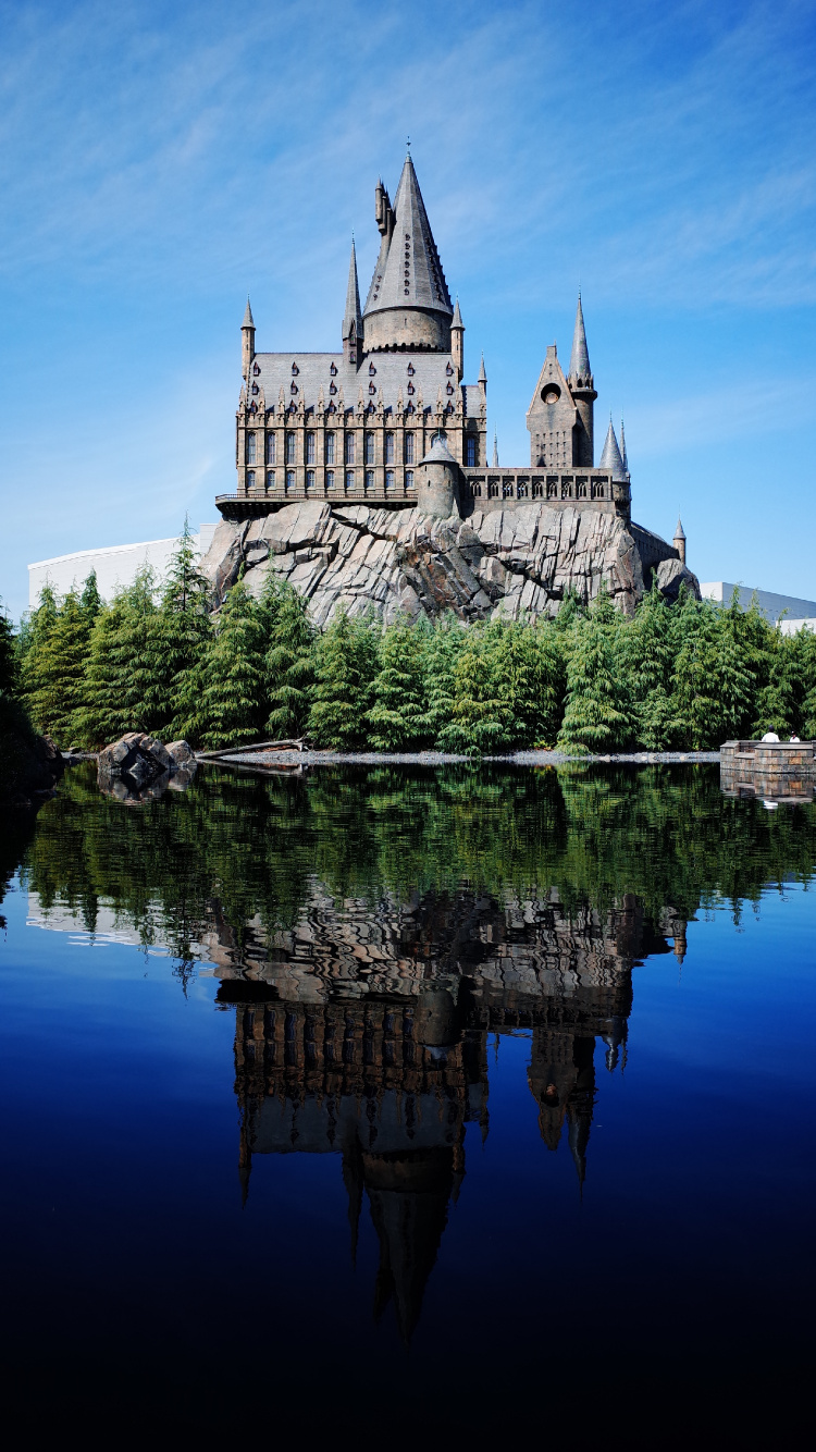 Castillo de Hogwarts, Harry Potter, Mágico Mundo, Castillo, El Mágico Mundo de Harry Potter. Wallpaper in 750x1334 Resolution