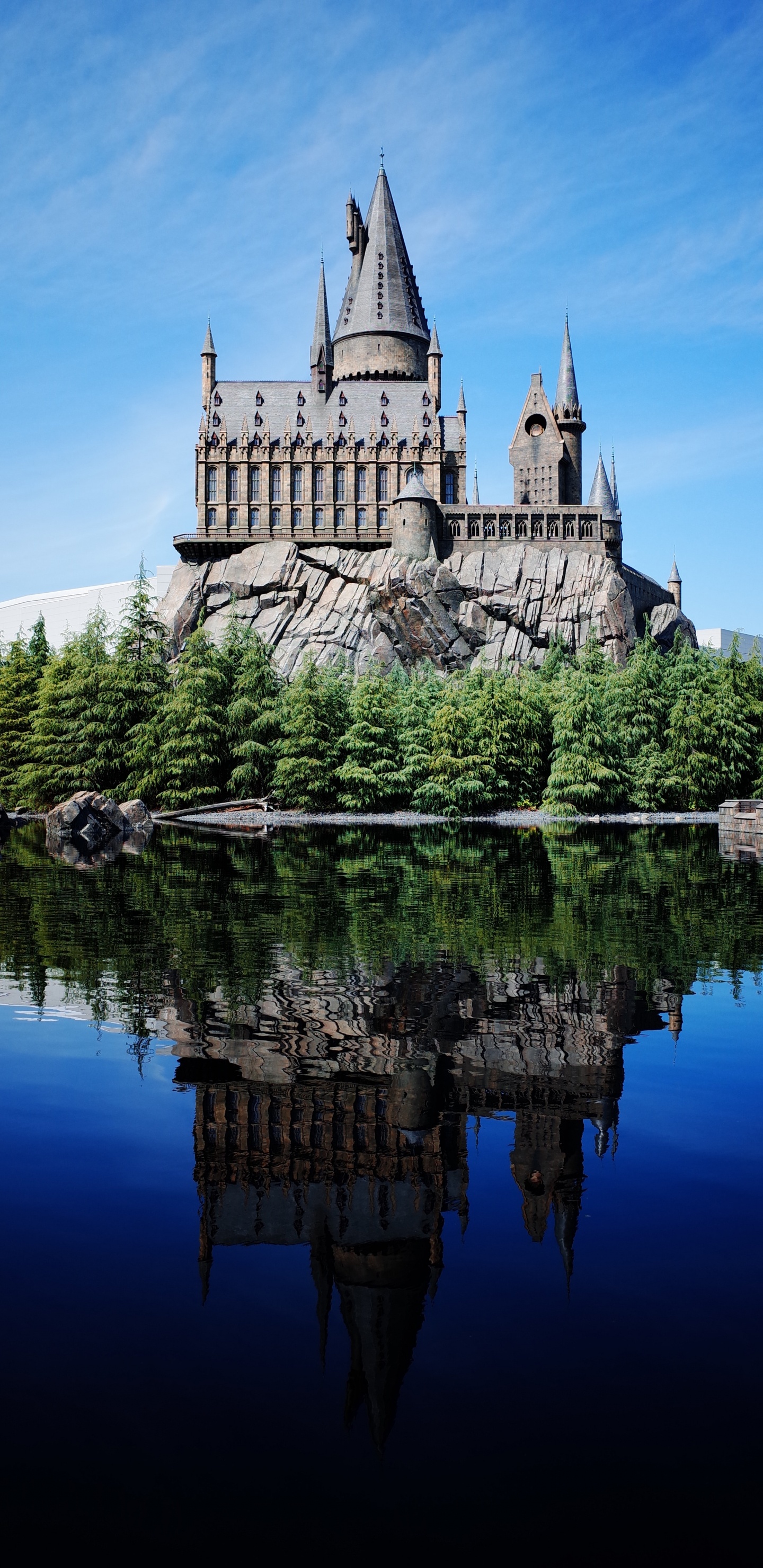 Hogwarts Schloss, Harry Potter, Zauberwelt, Schloss, Die Zauberwelt Von Harry Potter. Wallpaper in 1440x2960 Resolution