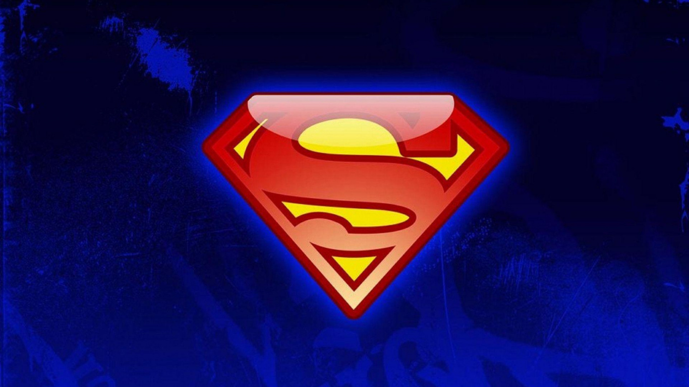 Illustration de Coeur Bleu et Blanc. Wallpaper in 1366x768 Resolution