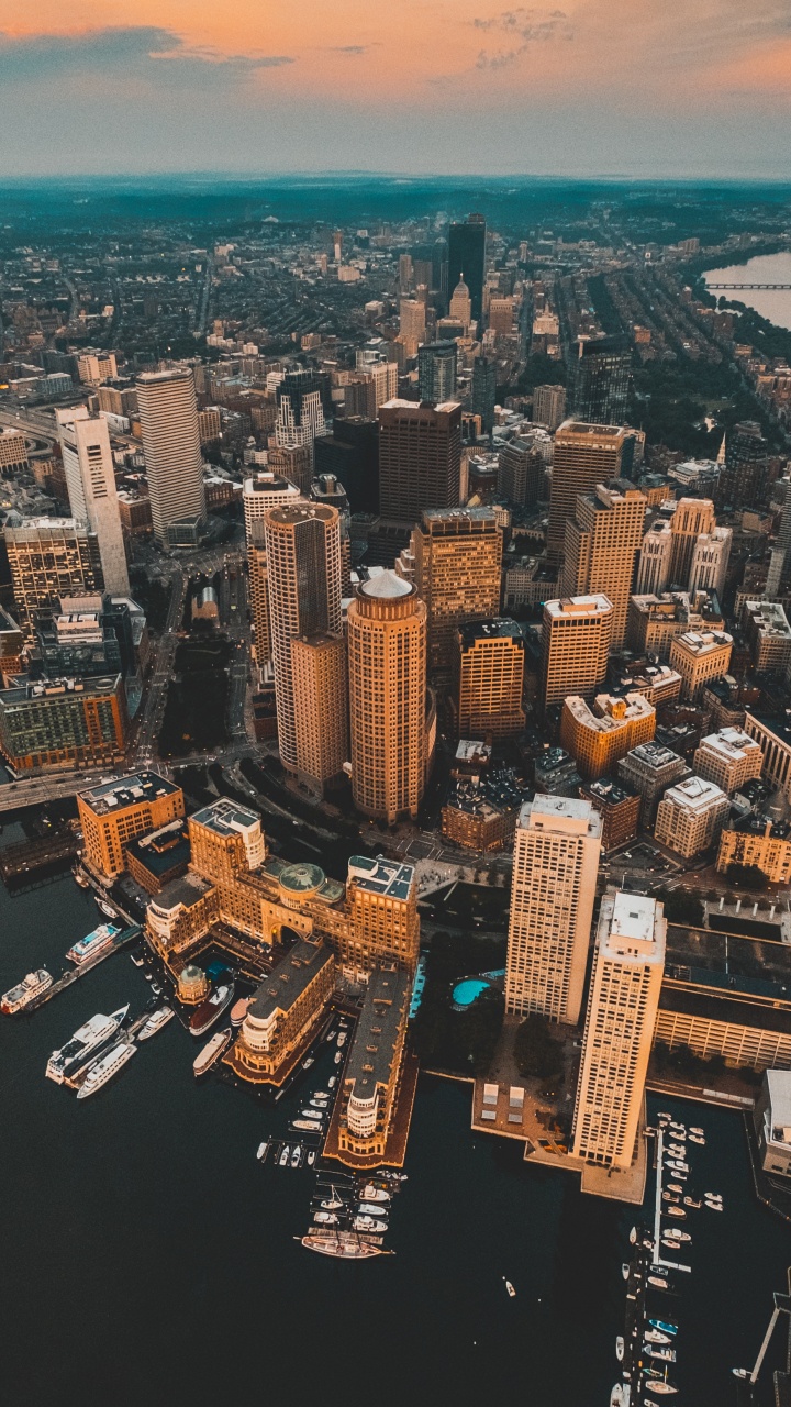 Aerial View of City Buildings During Daytime. Wallpaper in 720x1280 Resolution
