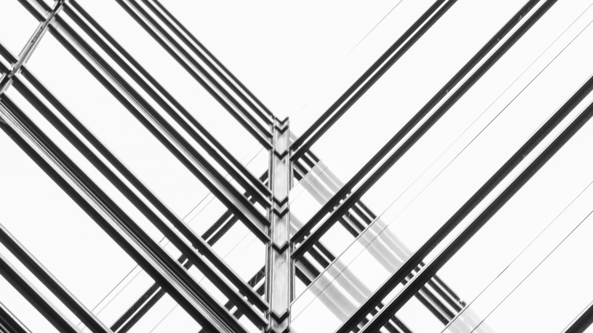 Gebäude Mit Schwarzen Und Weißen Glaswänden. Wallpaper in 1920x1080 Resolution