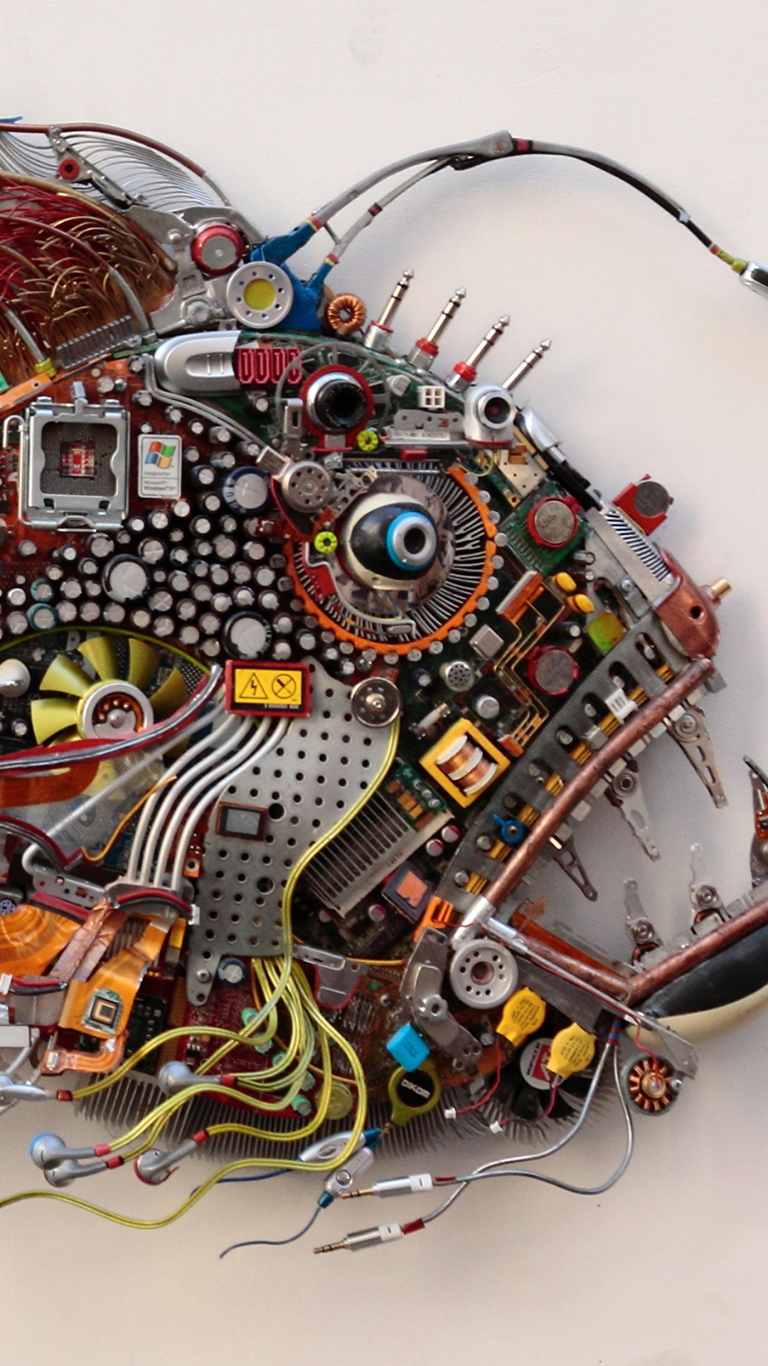 Red Yellow and Blue Abstract Painting. Wallpaper in 1080x1920 Resolution