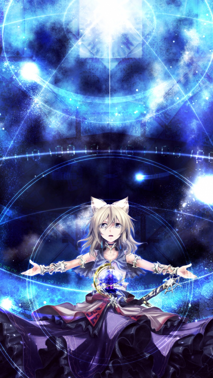 Dragón Azul y Blanco Con Luz Azul. Wallpaper in 720x1280 Resolution