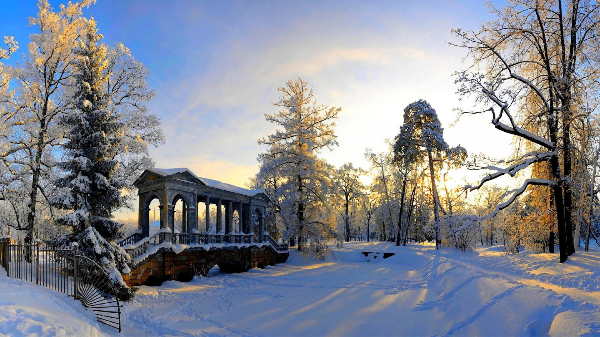 冬天, 冻结, 酒店, 的房子, 季节 壁纸 1920x1080 允许