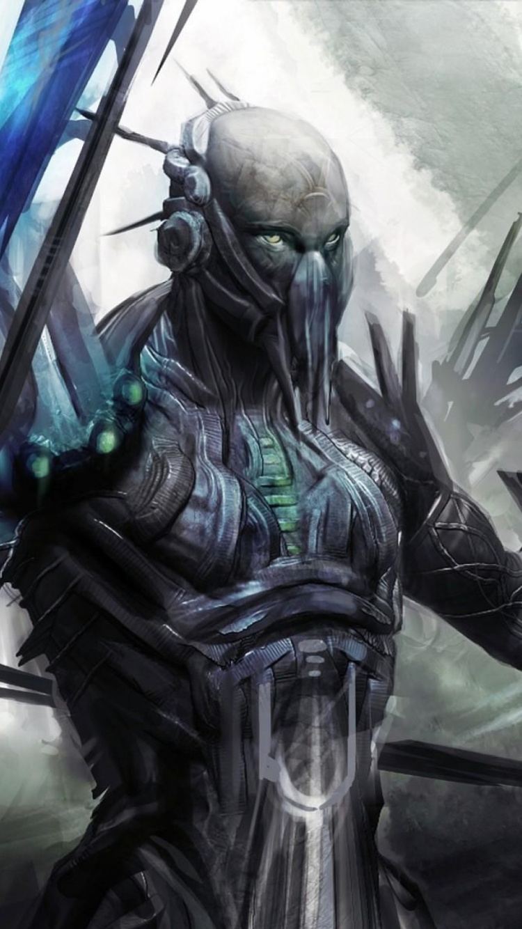 Hombre en Traje Negro Con Arma. Wallpaper in 750x1334 Resolution