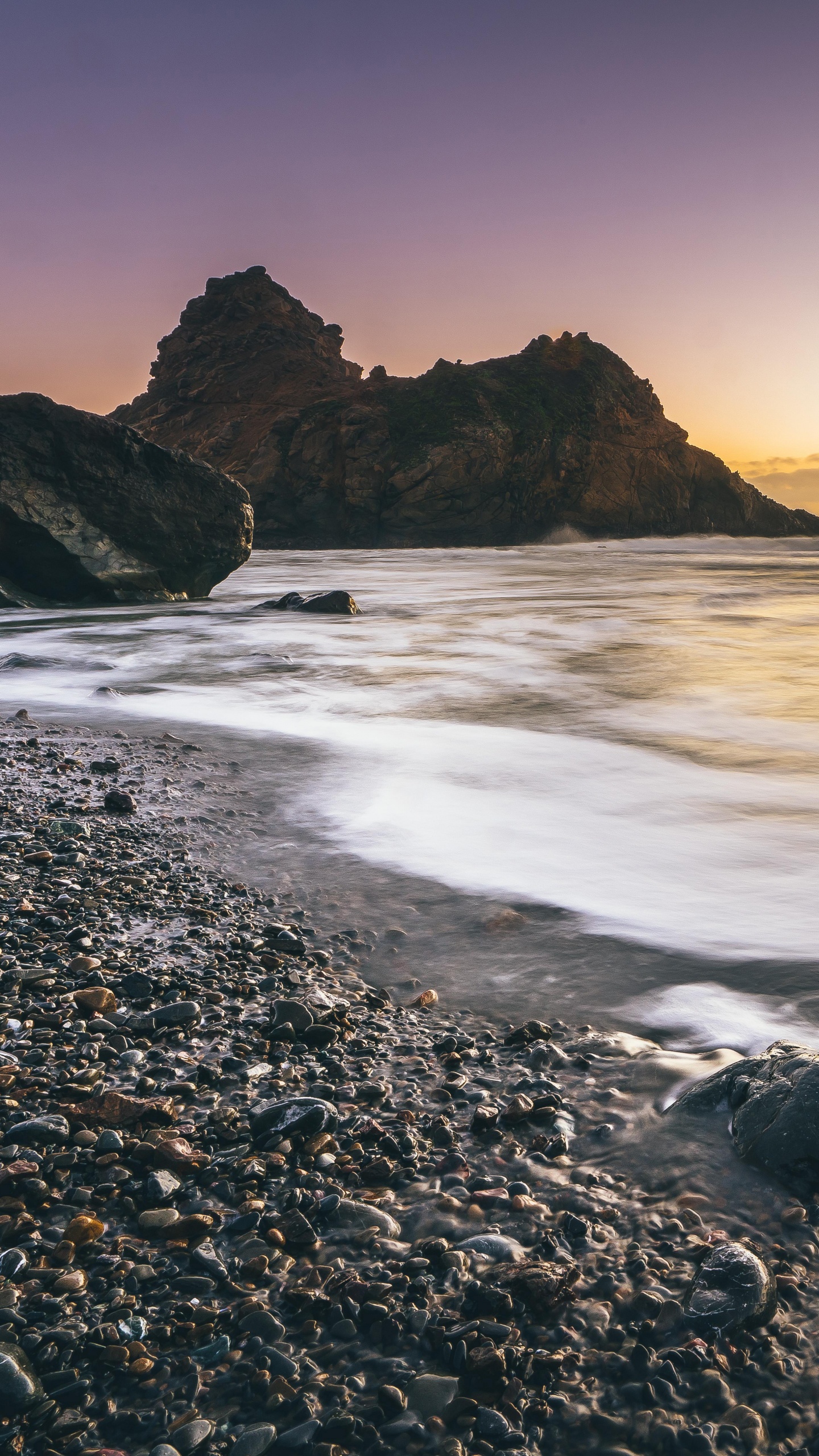 Meer, Ufer, Strand, Natur, Küste. Wallpaper in 1440x2560 Resolution