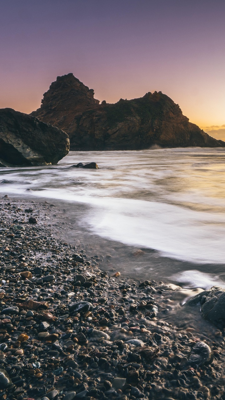 Meer, Ufer, Strand, Natur, Küste. Wallpaper in 720x1280 Resolution