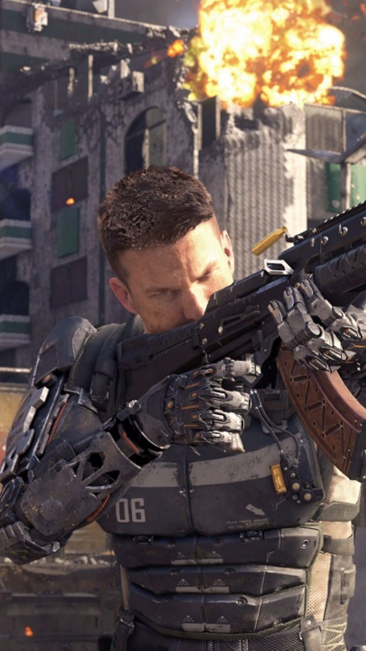 Appel du Devoir Black Ops 3, Call of Duty Black Ops Iii, Call of Duty Black Ops, Treyarch, Multijoueur Jeu Vidéo. Wallpaper in 750x1334 Resolution