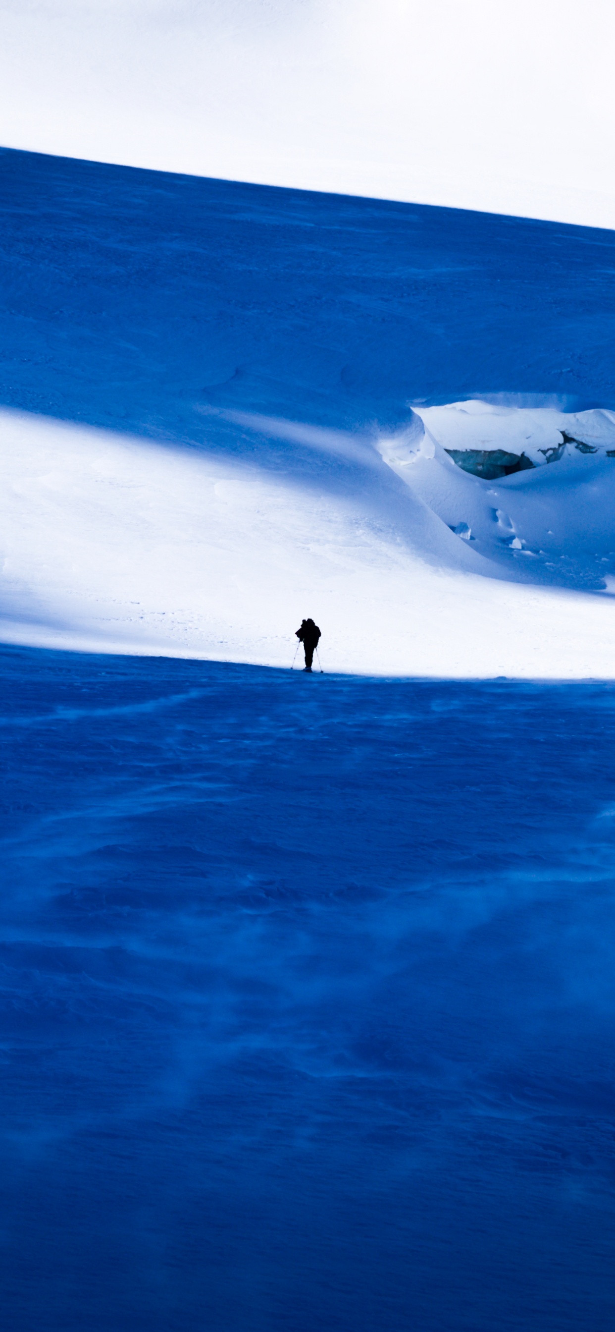 Blue, Water, Adventure, Glacier, Landform. Wallpaper in 1242x2688 Resolution