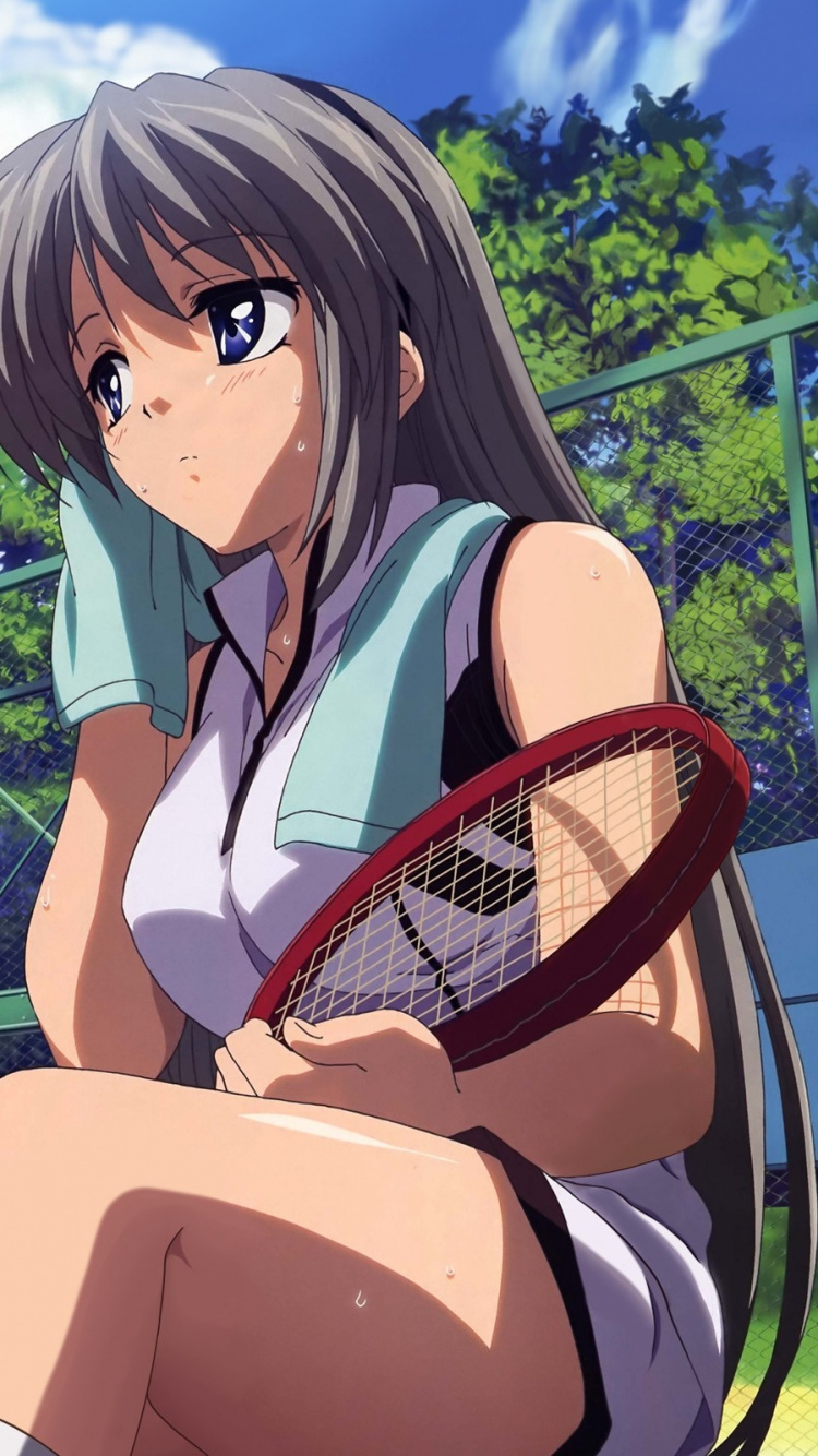 卡通, 娱乐, Clannad, 女孩, 夏天 壁纸 750x1334 允许