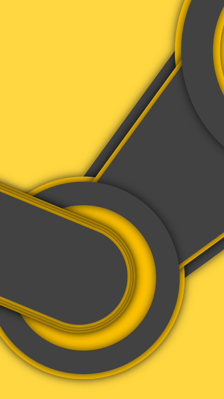 Black and Yellow Oval Frame. Wallpaper in 750x1334 Resolution