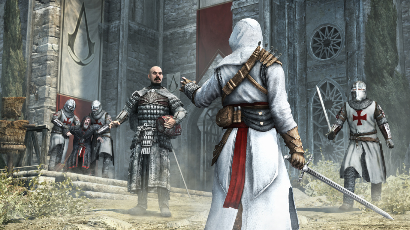 Assassins Creed Revelations, Assassins Creed, Altar De Ibn-LaAhad, Ezio Auditore, Ubisoft. Wallpaper in 1366x768 Resolution