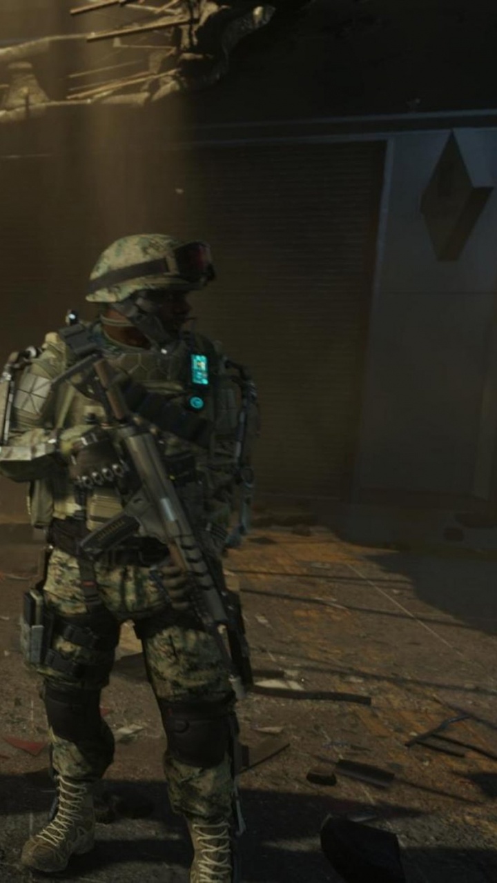 Soldado, Call of Duty Advanced Warfare, Playstation 4, Xbox One, Juego de Pc. Wallpaper in 720x1280 Resolution